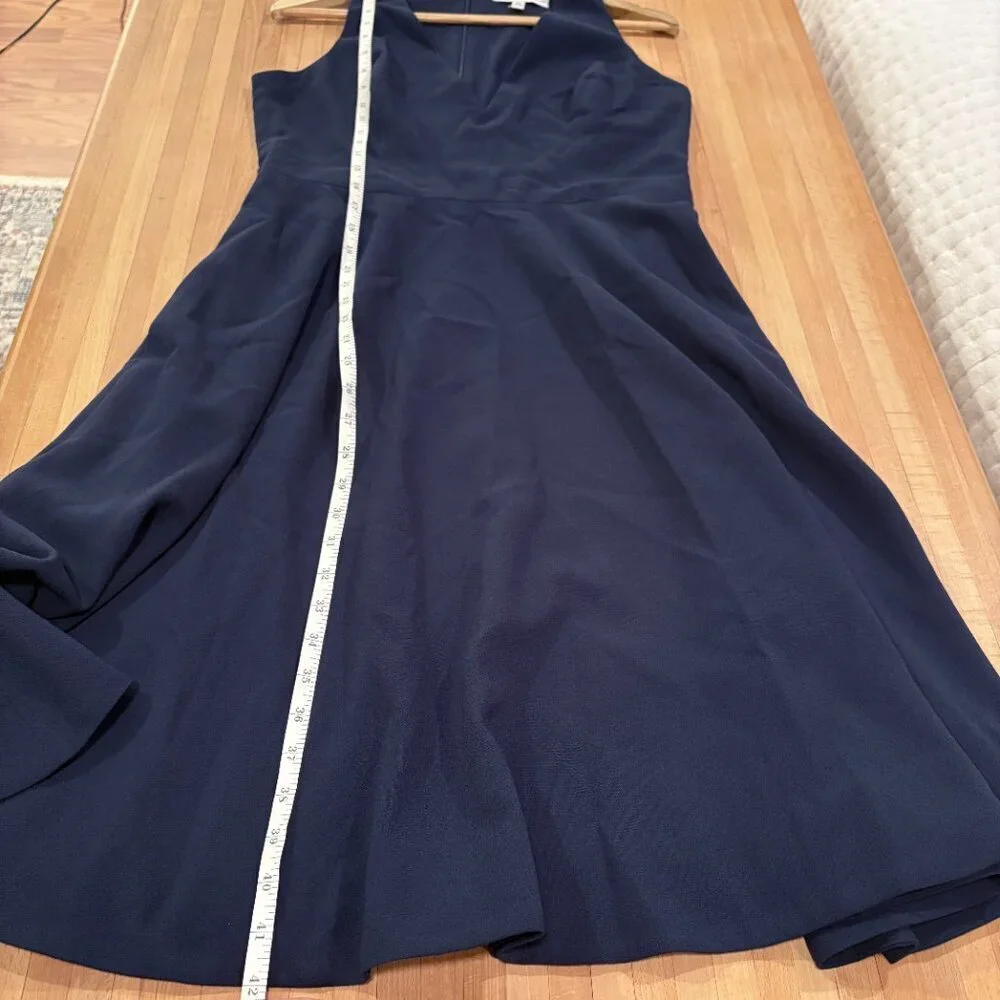 Dress The Population Catalina Navy V-Neck Sleeveless Midi Dress - Picture 13 of 13